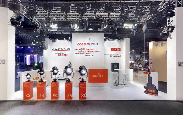 2016 Cosmolight stand at Prolight+Sound