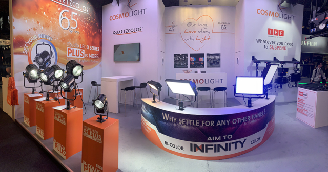 2019 Cosmolight stand at IBC