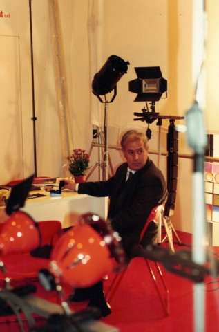 Francesco Rocchi partecipating at an exhibition