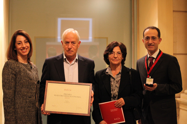 2012 Prize "Maestro dell'economia" by the Chamber of Commerce of Rome